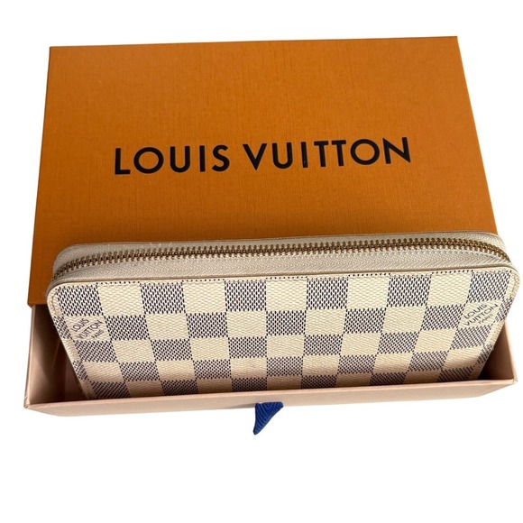 Louis Vuitton Damier Azur Canvas Zippy Wallet With Box Good Pre-Owned Condition - Picture 2 of 16
